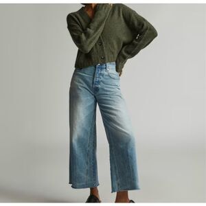 NWT Everlane Sunfade Light The Way-Wide Crop Jeans Size 28